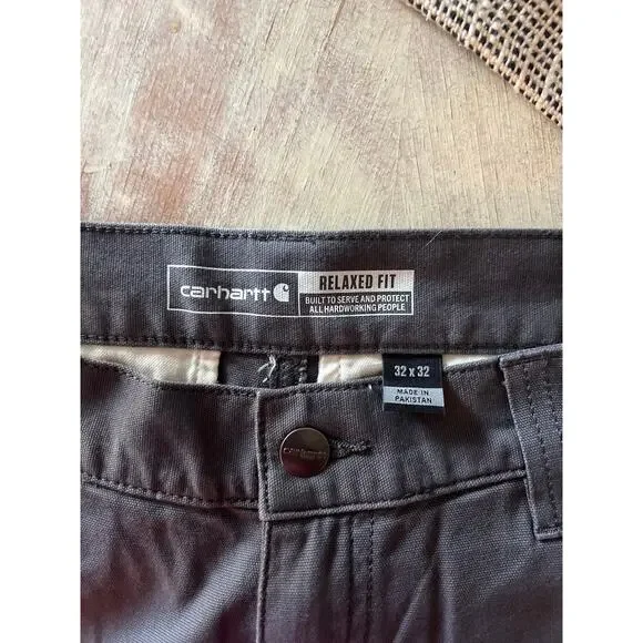 NEW CARHARTT Men's Rugged Flex Relaxed Fit Canvas Cargo Work Pant 32 32 - Picture 5 of 10